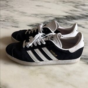 Adidas Gazelle Black and White Shoes